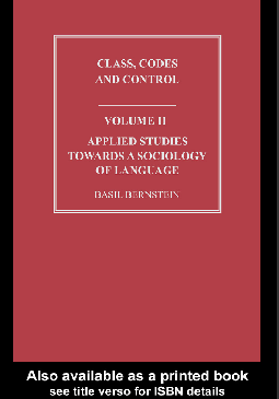 Class, Codes and Control vol2