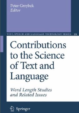 Contributions to the Science of Text and Language